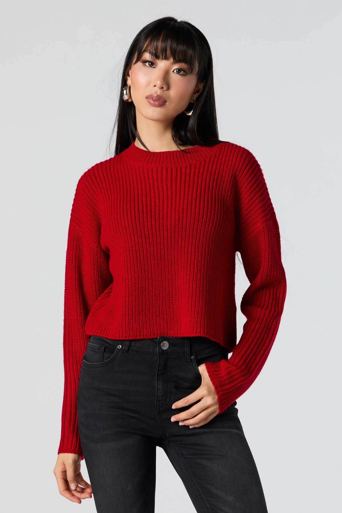 Solid Knit Sweater