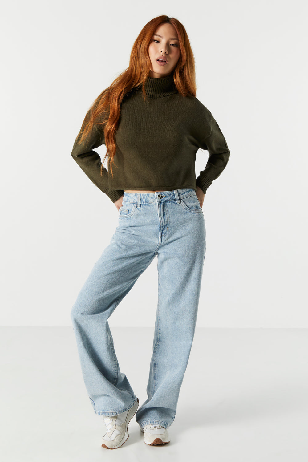 Cropped Turtleneck Sweater Cropped Turtleneck Sweater 3