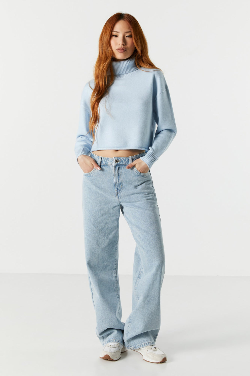 Colored Cropped Turtleneck Sweater Colored Cropped Turtleneck Sweater 4