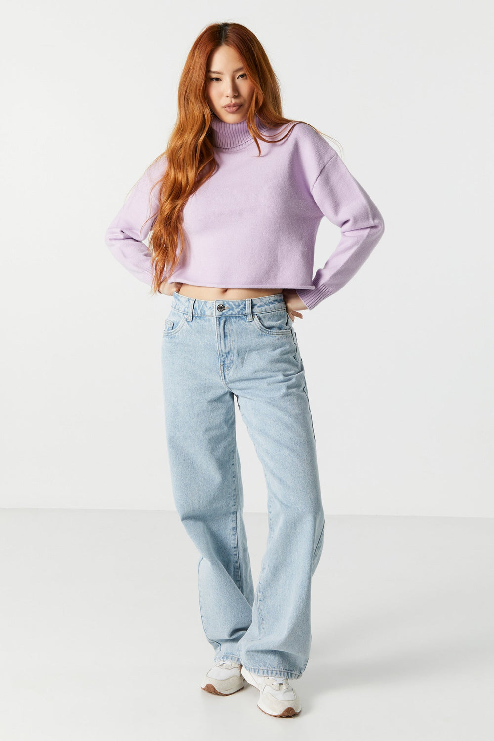 Colored Cropped Turtleneck Sweater Colored Cropped Turtleneck Sweater 6