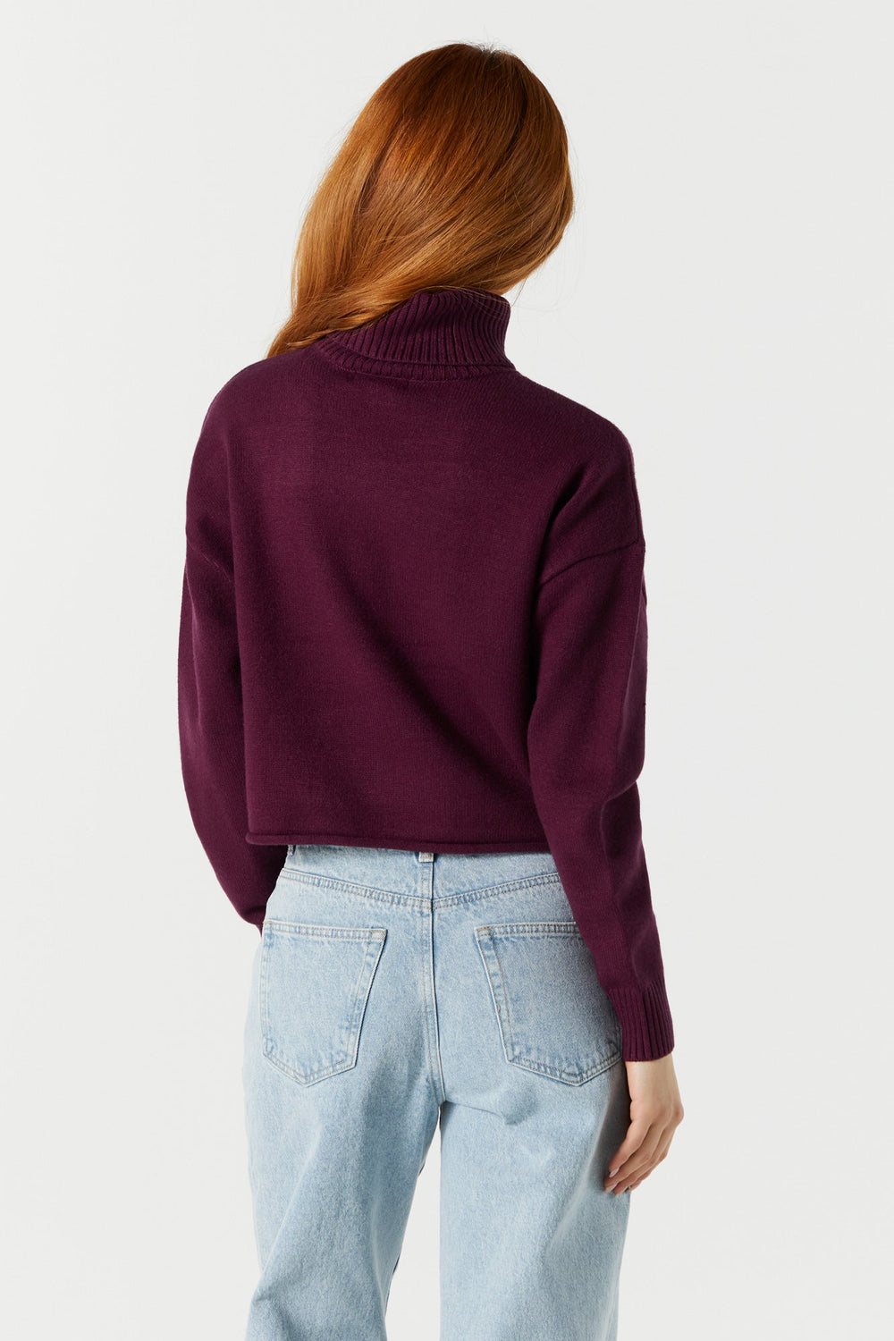 Colored Cropped Turtleneck Sweater Colored Cropped Turtleneck Sweater 8