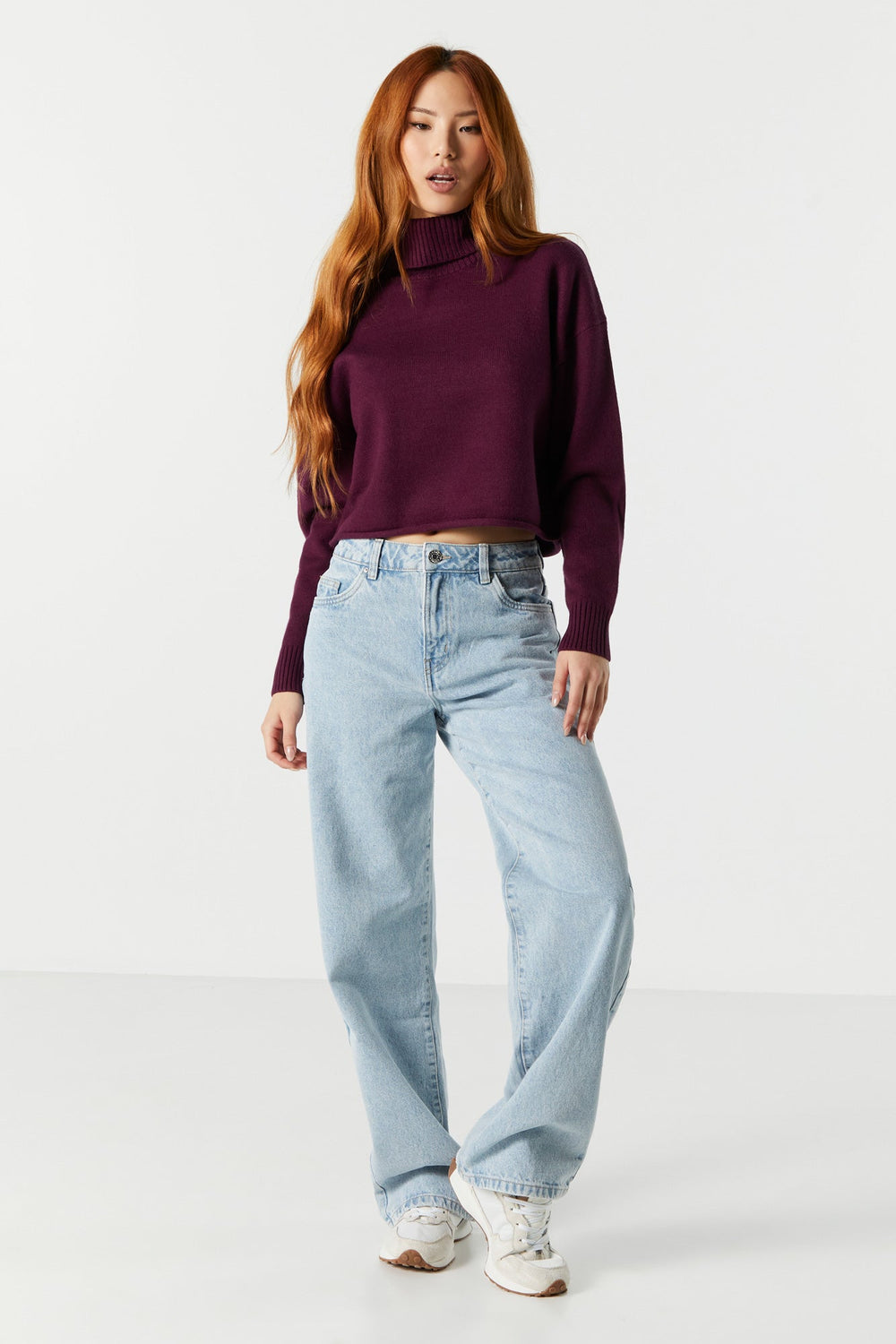 Colored Cropped Turtleneck Sweater Colored Cropped Turtleneck Sweater 9
