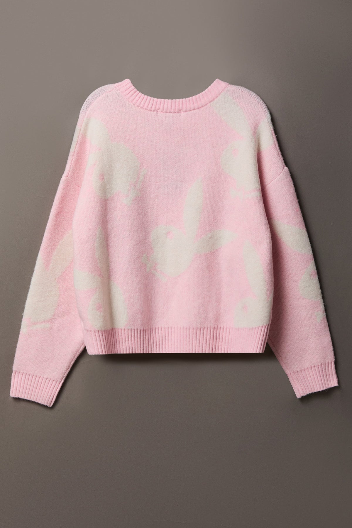 Alt View 2. Playboy Mossy Knit Sweater - Light Pink