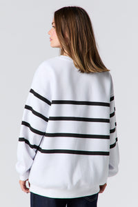 Embroidered Fleece Sweatshirt