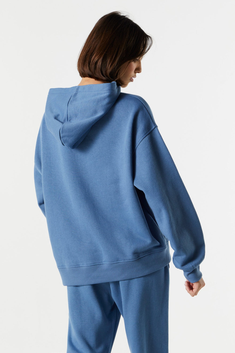 Colored Solid Fleece Oversized Hoodie Colored Solid Fleece Oversized Hoodie 5