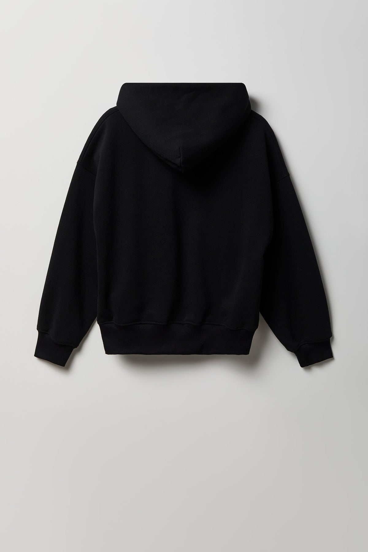 Alt View 5. Fleece Boxy Hoodie - Black
