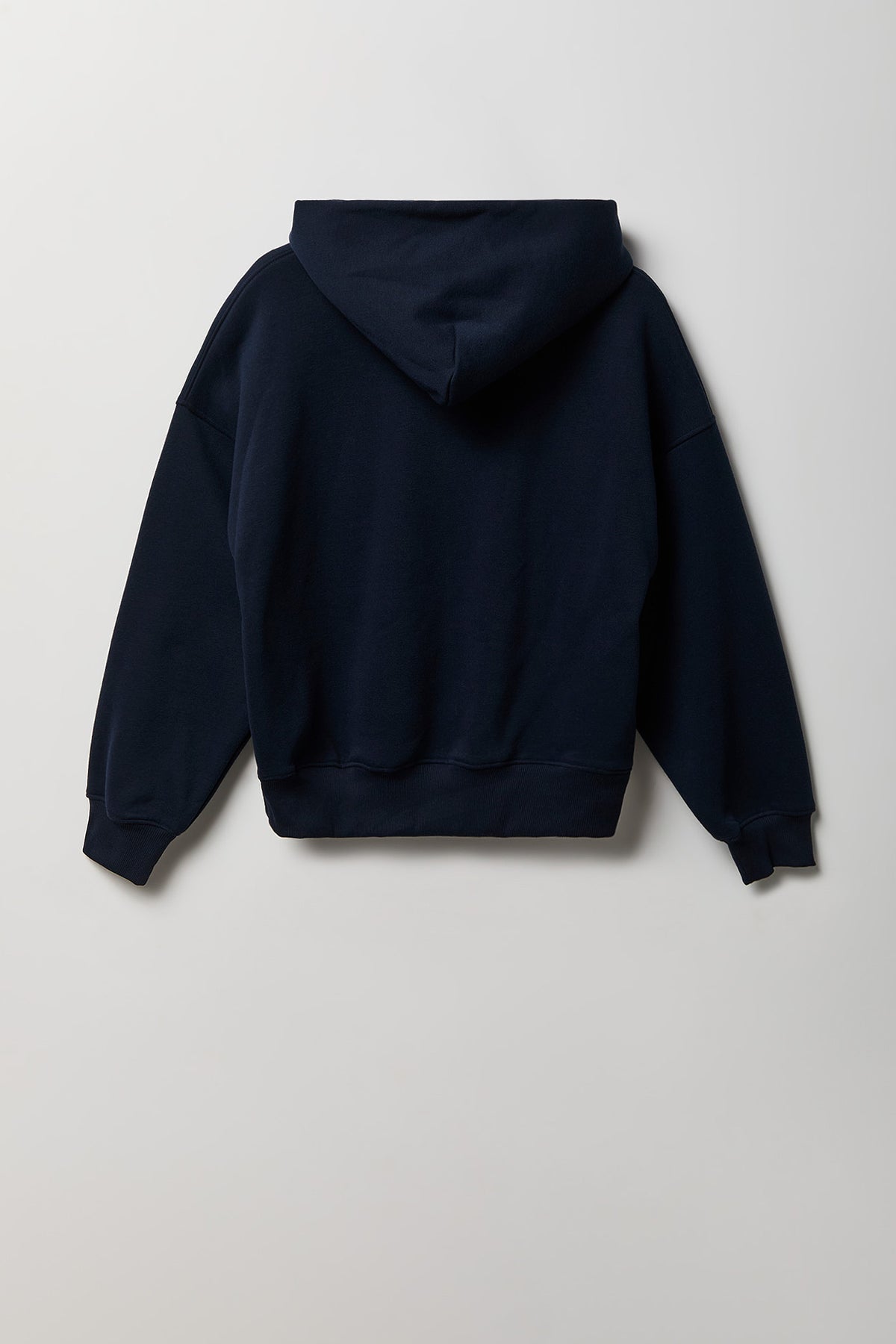 Alt View 5. Fleece Boxy Hoodie - Dark Blue