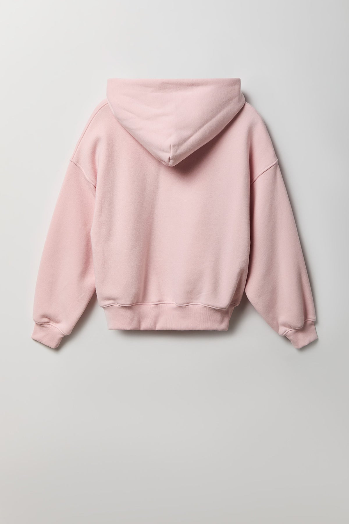 Alt View 5. Fleece Boxy Hoodie - Light Pink