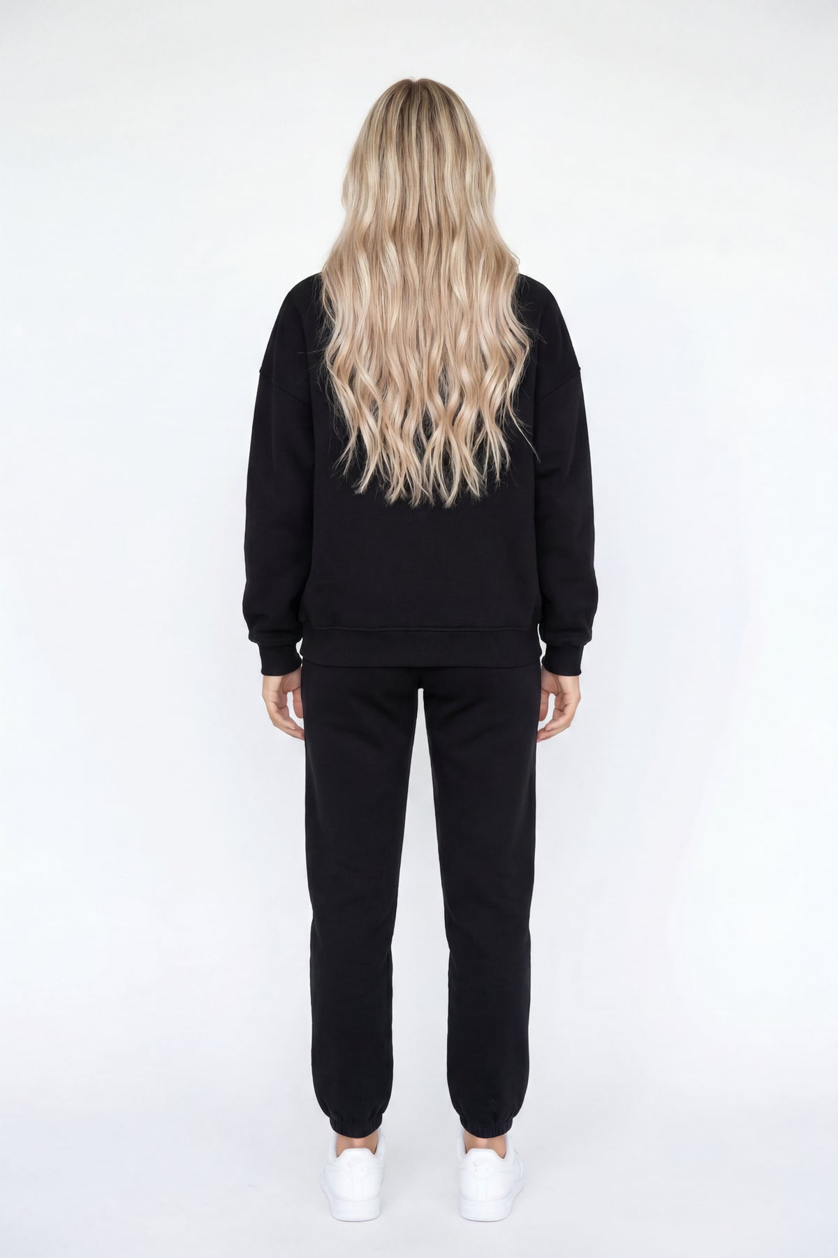Alt View 3. Fleece Boxy Hoodie - Black