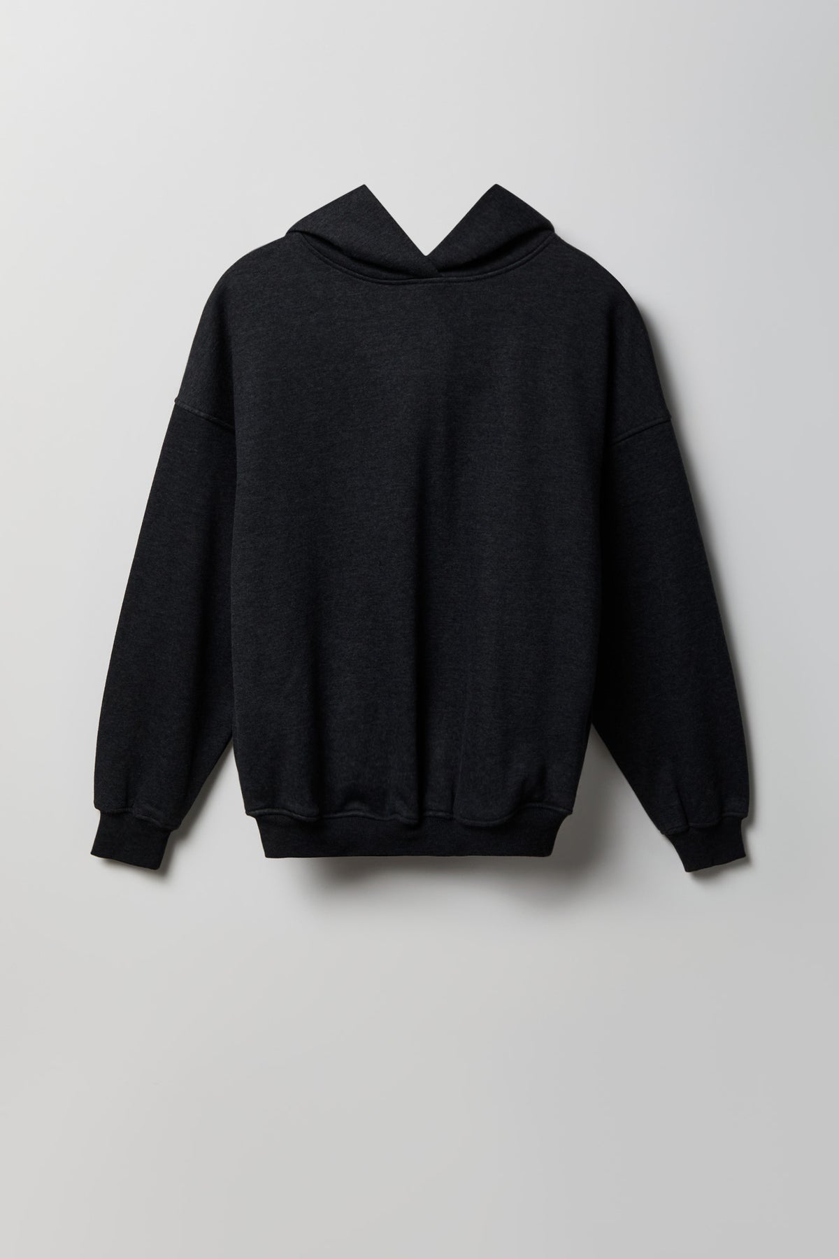 Alt View 4. Fleece Boxy Hoodie - Charcoal