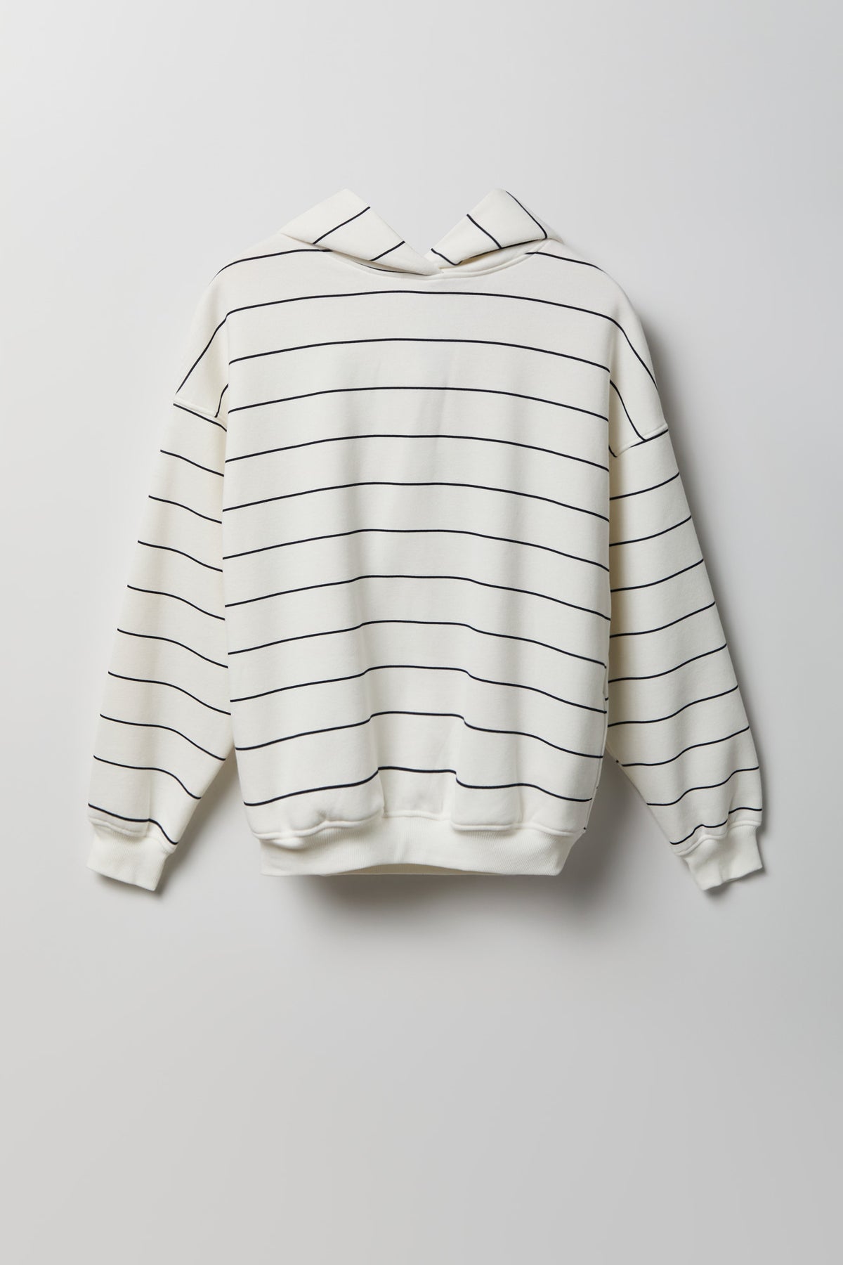 Alt View 4. Fleece Boxy Hoodie - Ivory