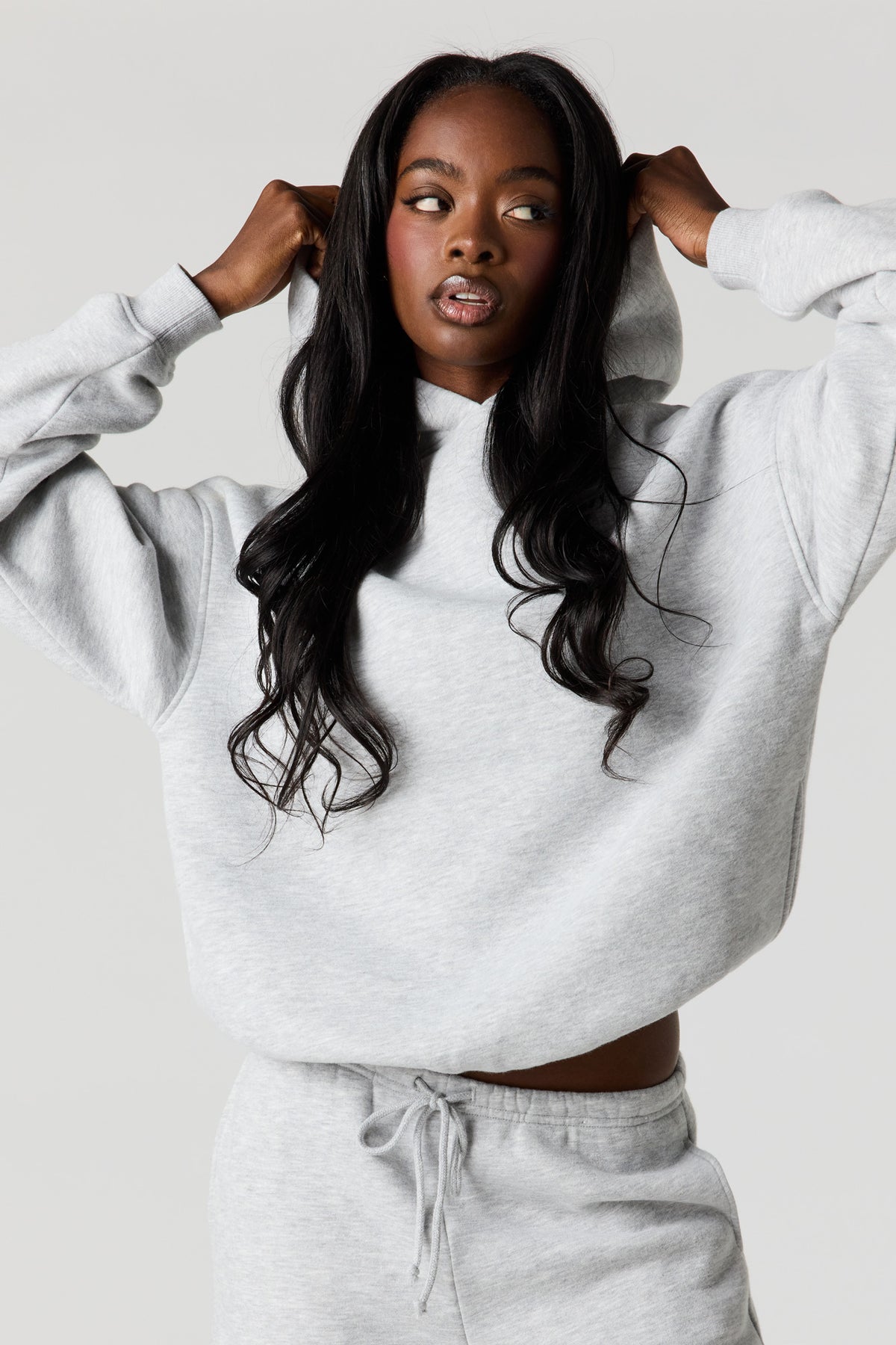 Luxe Fleece Favorite Hoodie - Heather Grey