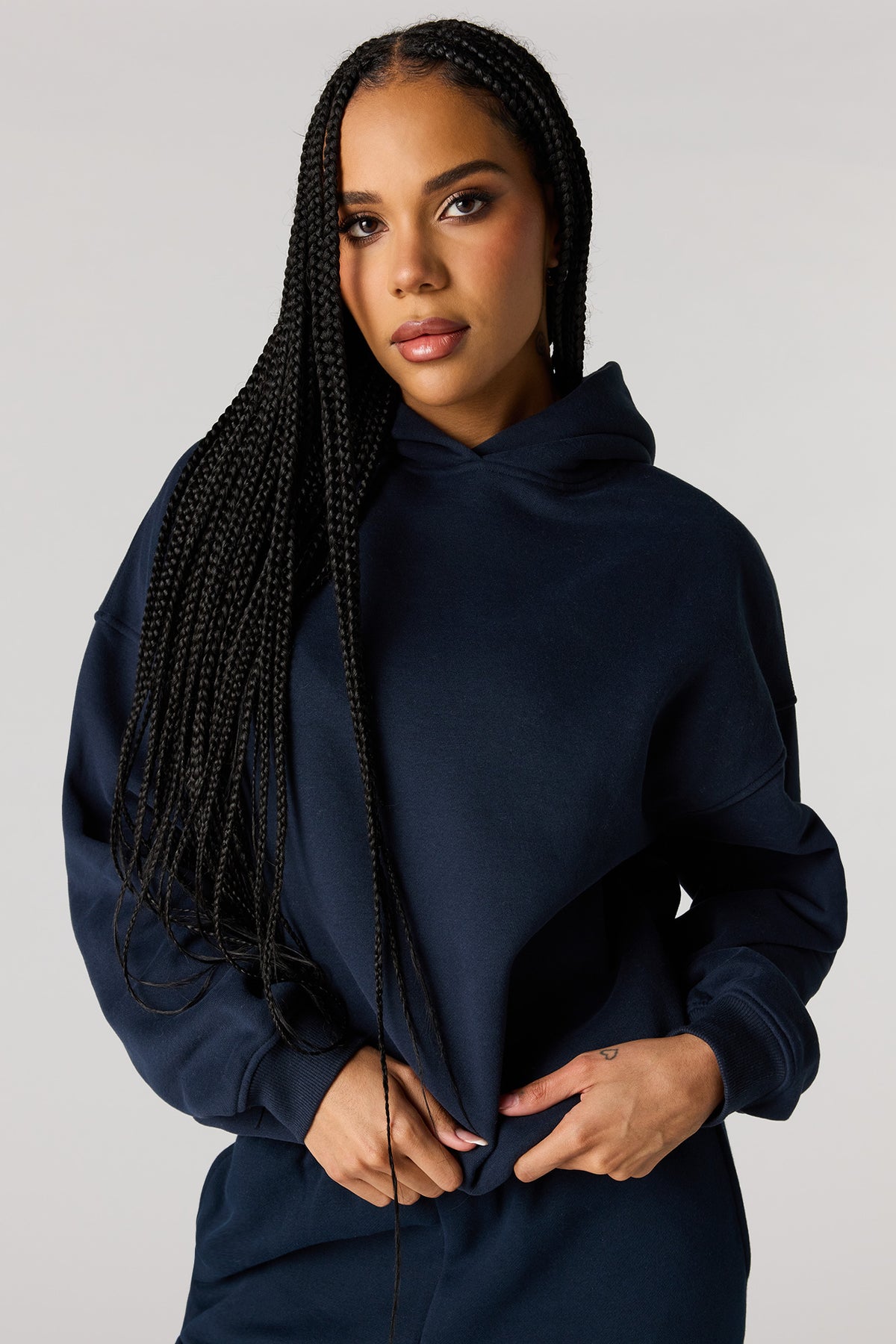 Luxe Fleece Favorite Hoodie - Dark Blue
