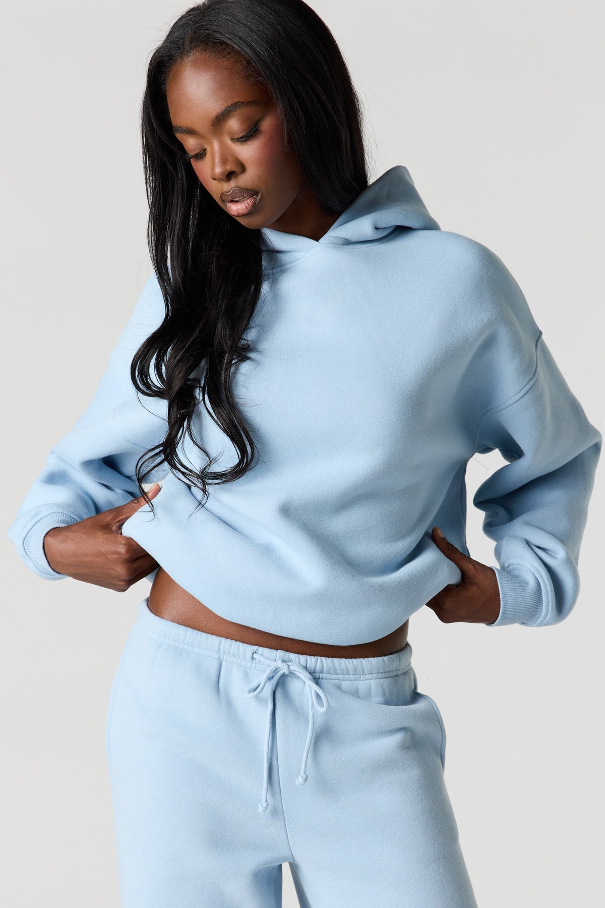 Luxe Fleece Favorite Hoodie - Light Blue