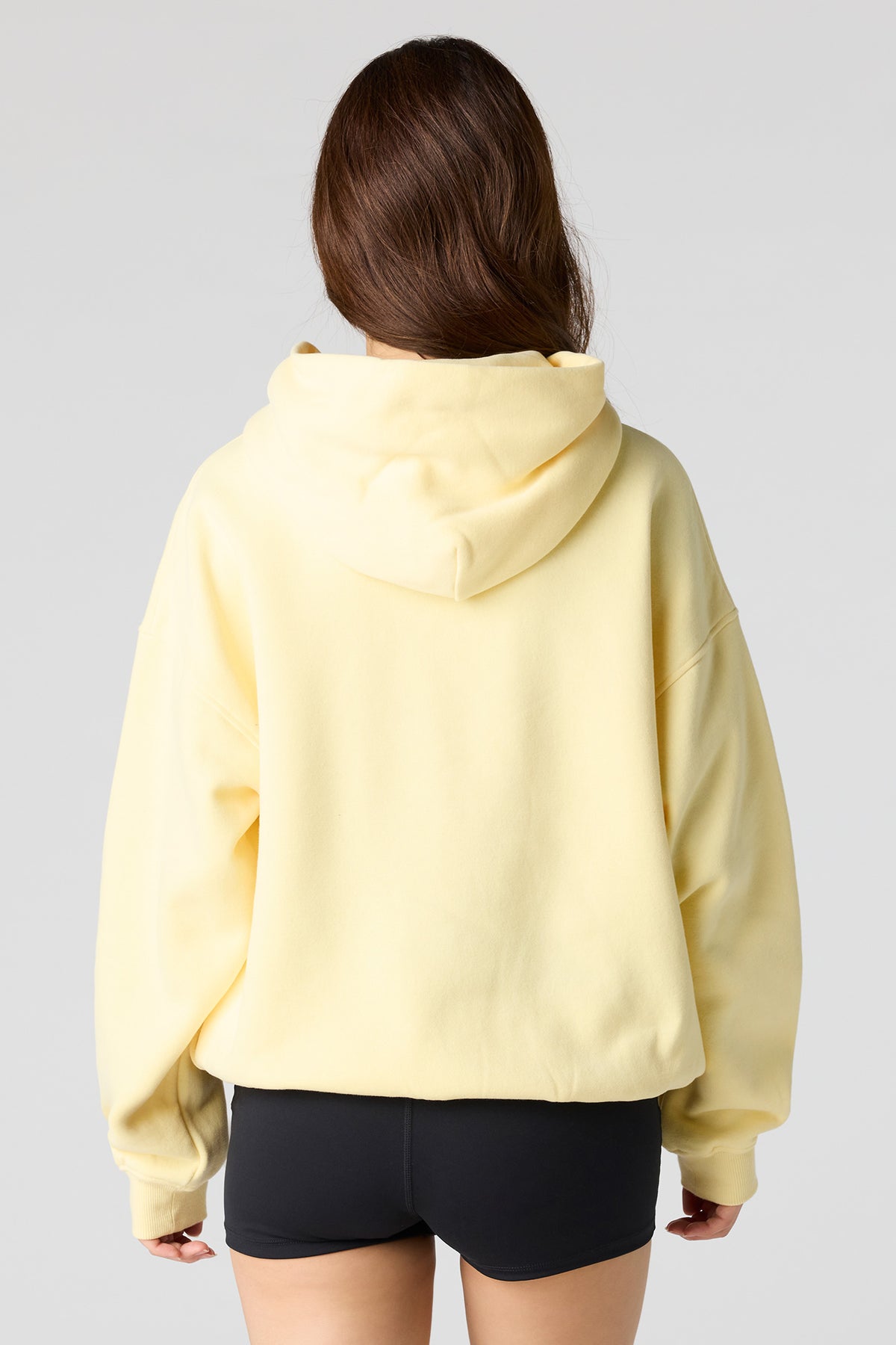 Alt View 2. Luxe Fleece Favorite Hoodie - Yellow
