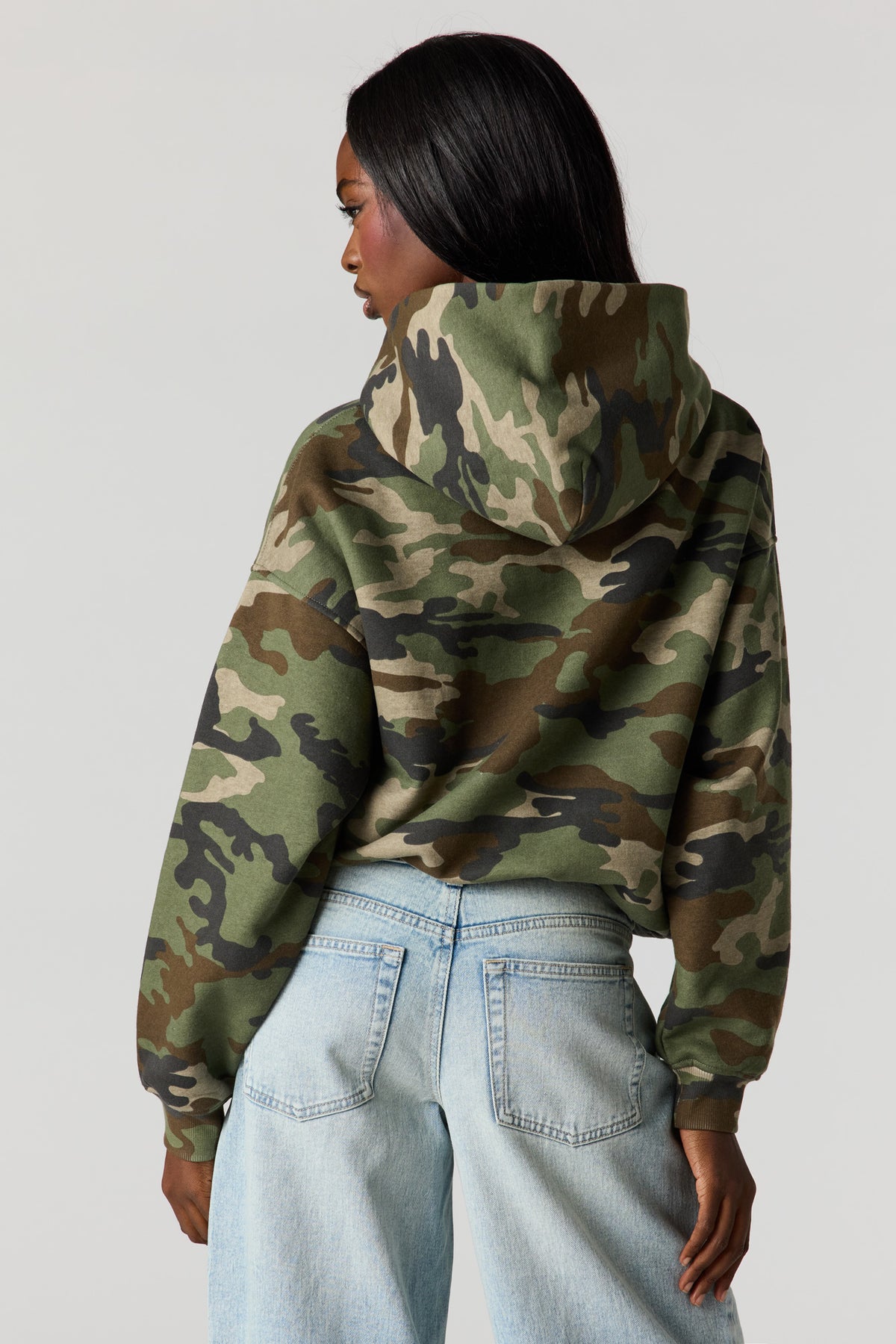 Alt View 2. Luxe Fleece Favorite Hoodie - Camouflage