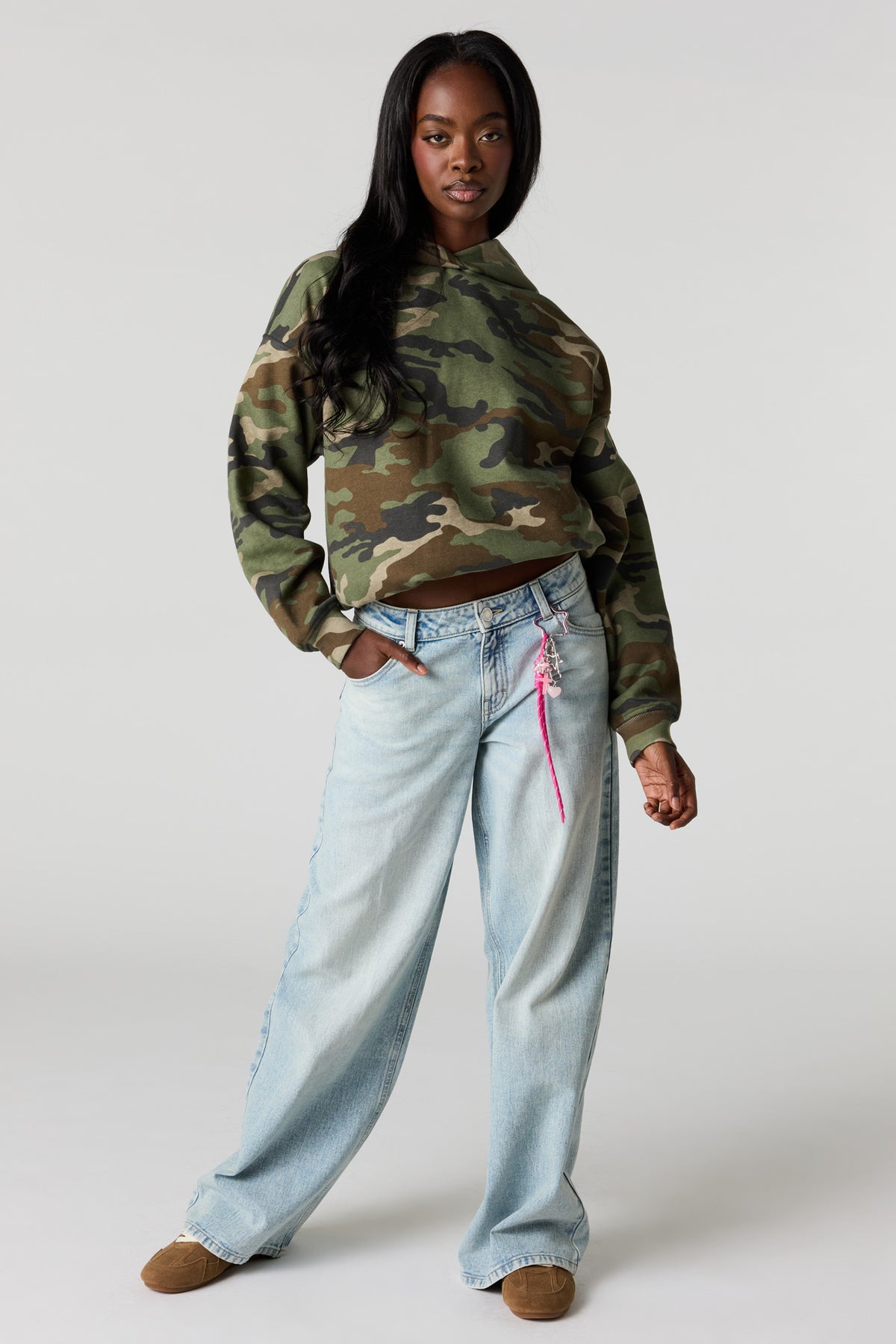 Alt View 3. Luxe Fleece Favorite Hoodie - Camouflage