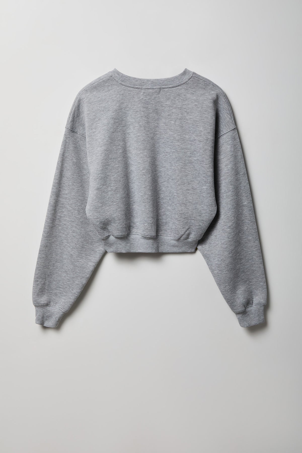 Alt View 5. Fleece Boxy Sweatshirt - Heather Grey