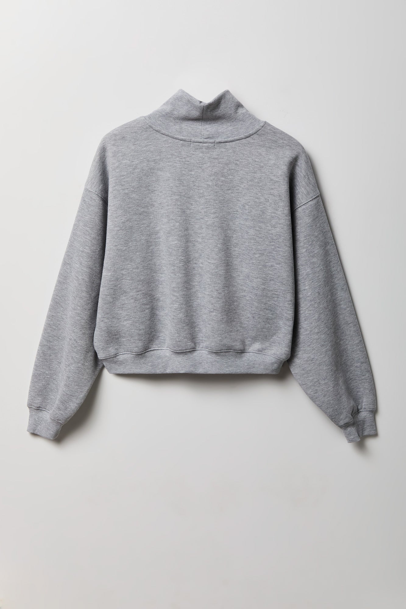 Fleece Boxy Mock Neck Sweatshirt – Charlotte Russe