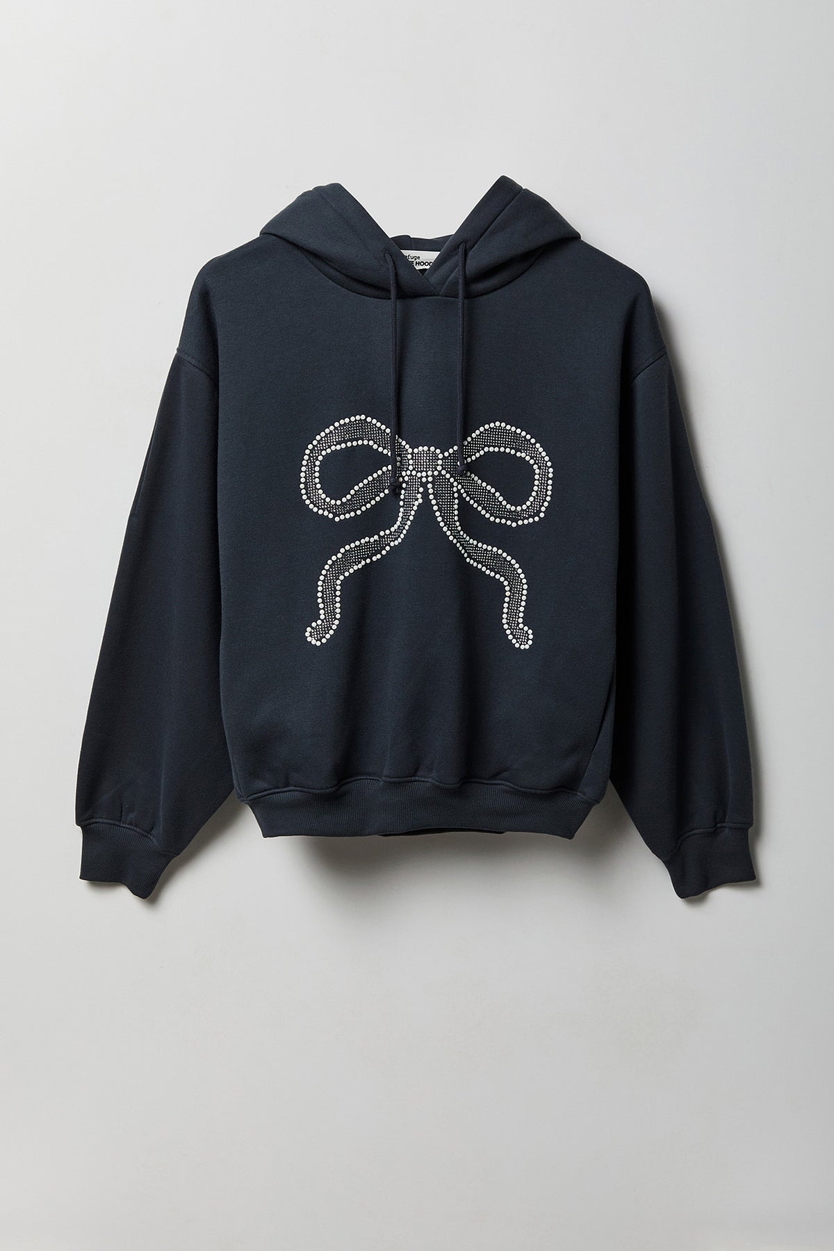 Alt View 5. Fleece Graphic Boxy Hoodie - Silver