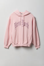 Fleece Graphic Boxy Hoodie