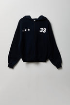 Graphic Fleece Boxy Zip Hoodie