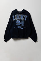 Fleece Graphic Boxy Hoodie