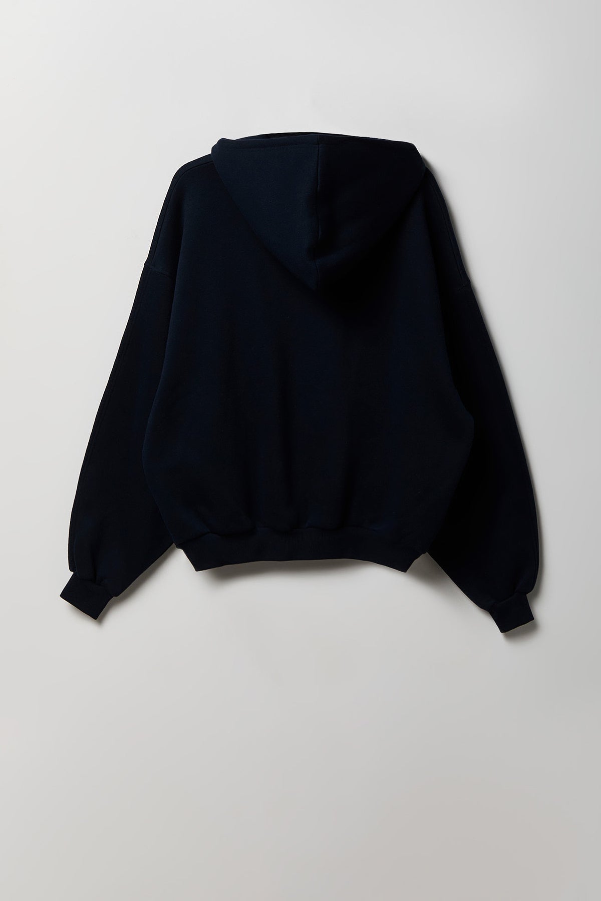 Alt View 2. Fleece Graphic Boxy Hoodie - Dark Blue