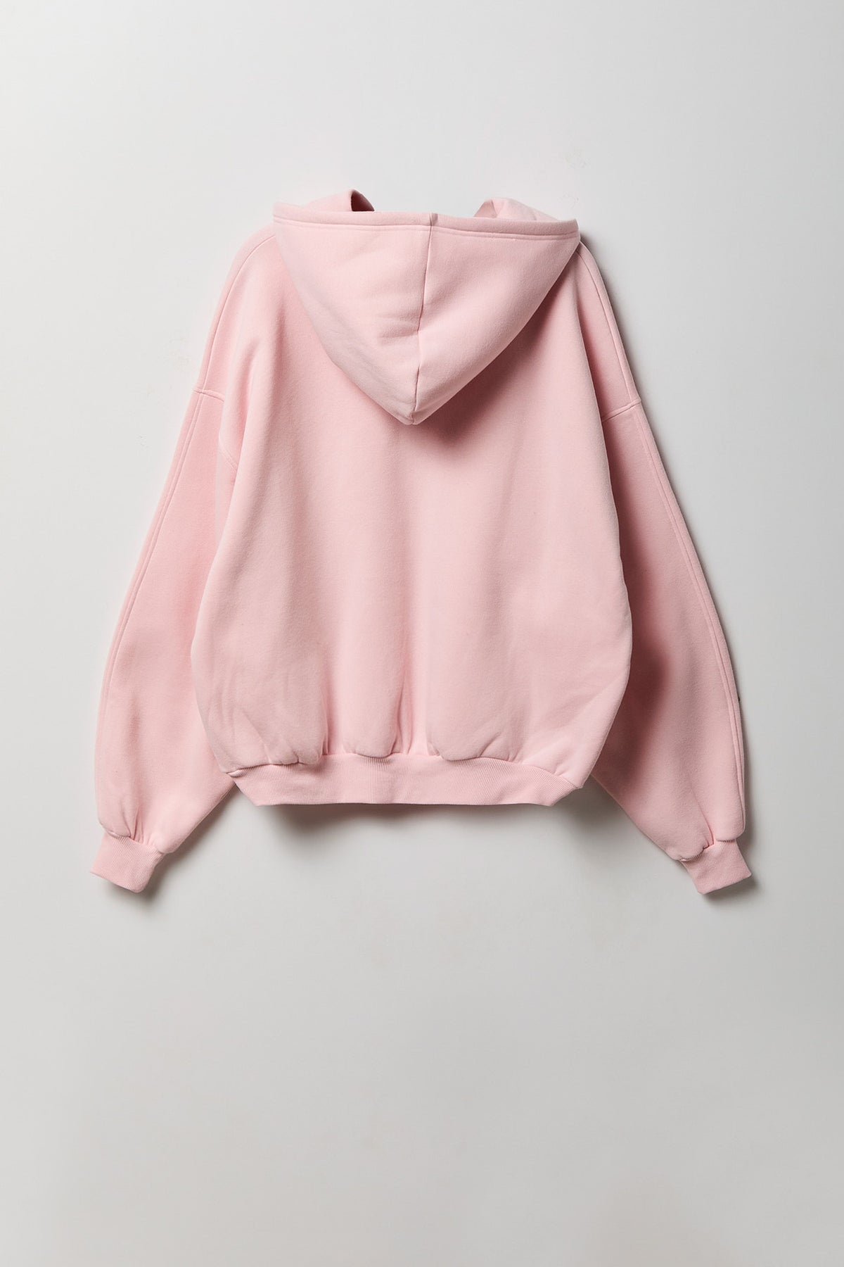 Alt View 2. Fleece Graphic Boxy Hoodie - Light Pink