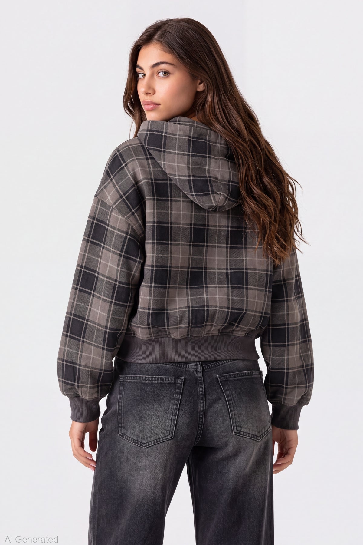 Alt View 2. Luxe Fleece Boyfriend Hoodie - Tan