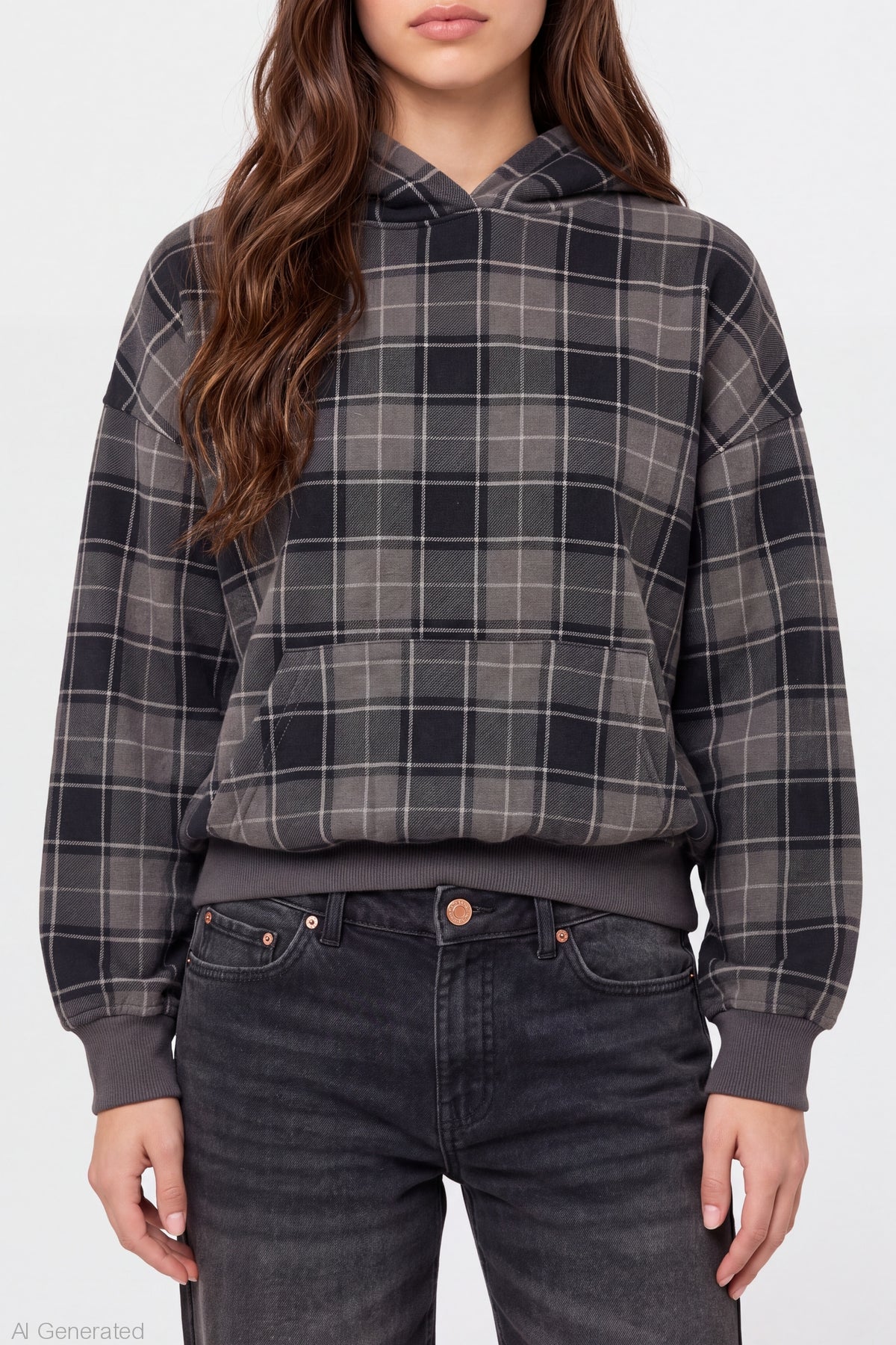 Alt View 4. Luxe Fleece Boyfriend Hoodie - Tan