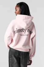 Luxe Fleece Graphic Boyfriend Hoodie