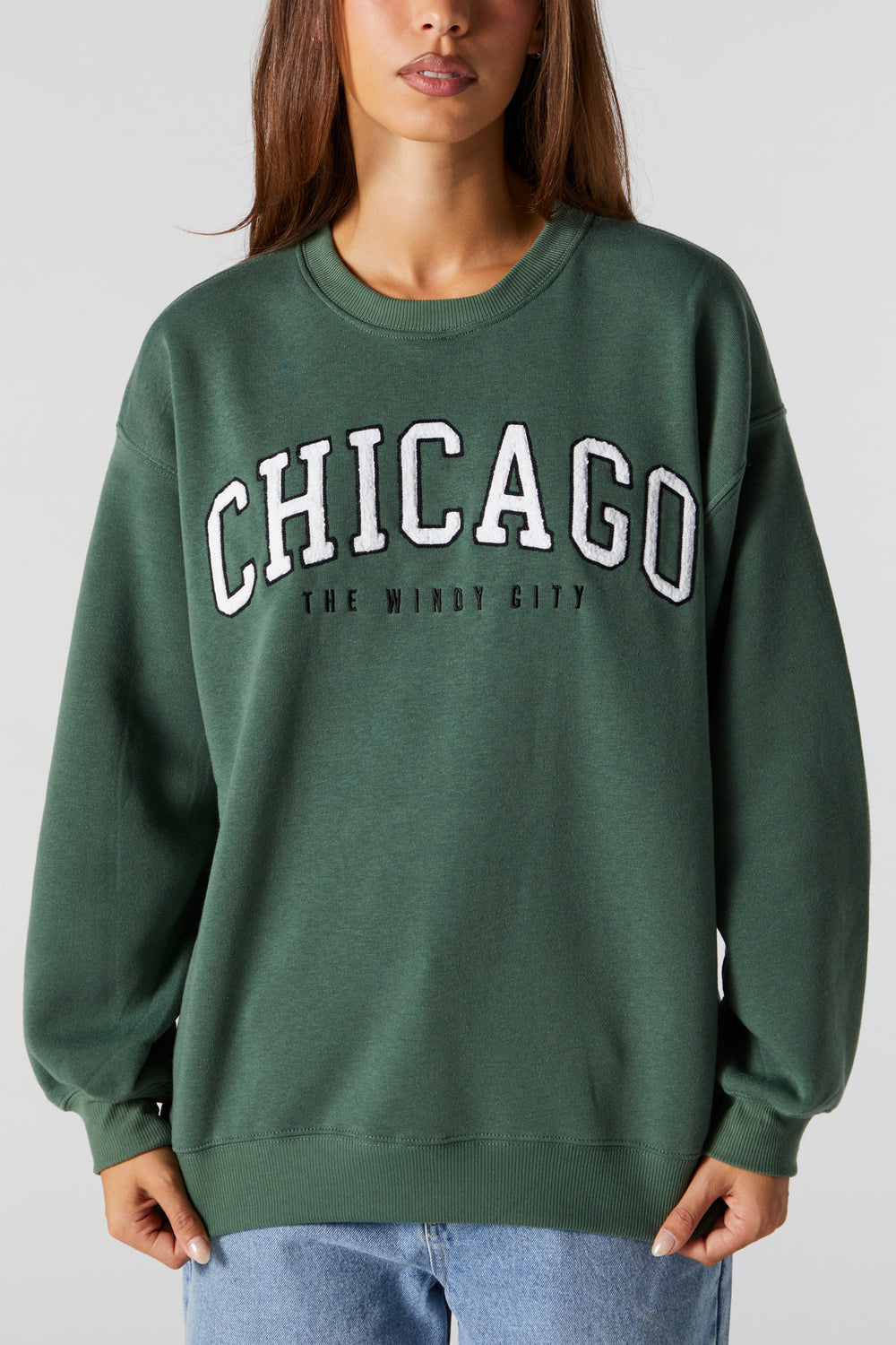 Los Angeles Sherpa Embroidered Sweatshirt