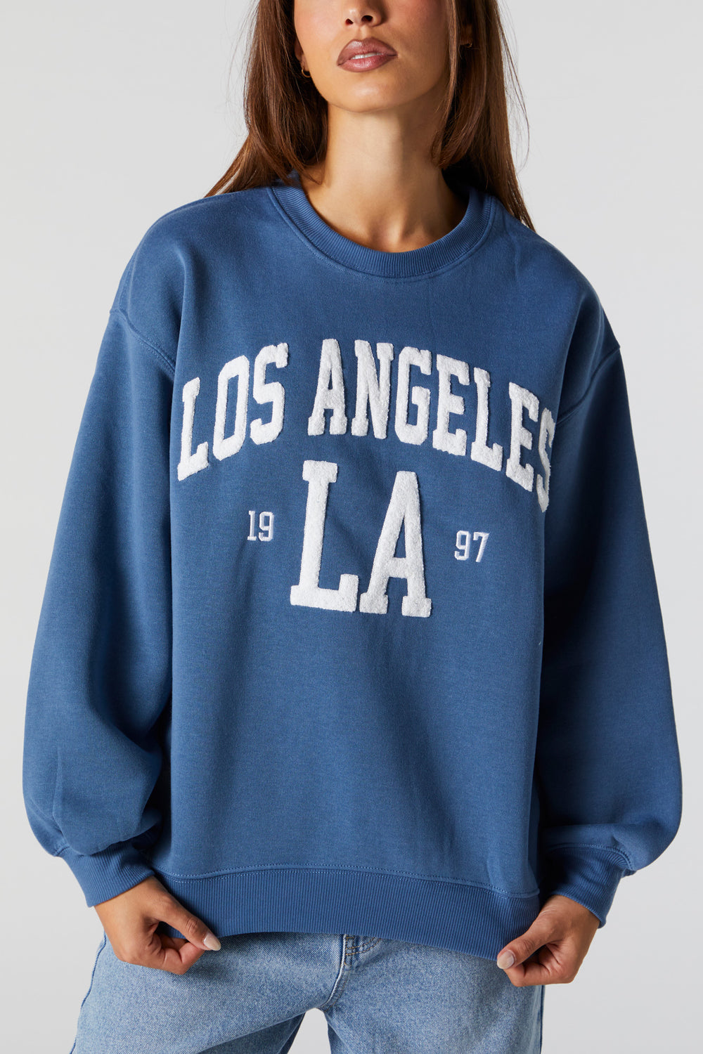 Los Angeles Sherpa Embroidered Sweatshirt