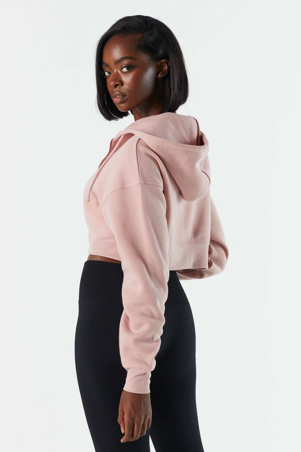 Cropped Fleece Hoodie Cropped Fleece Hoodie 23