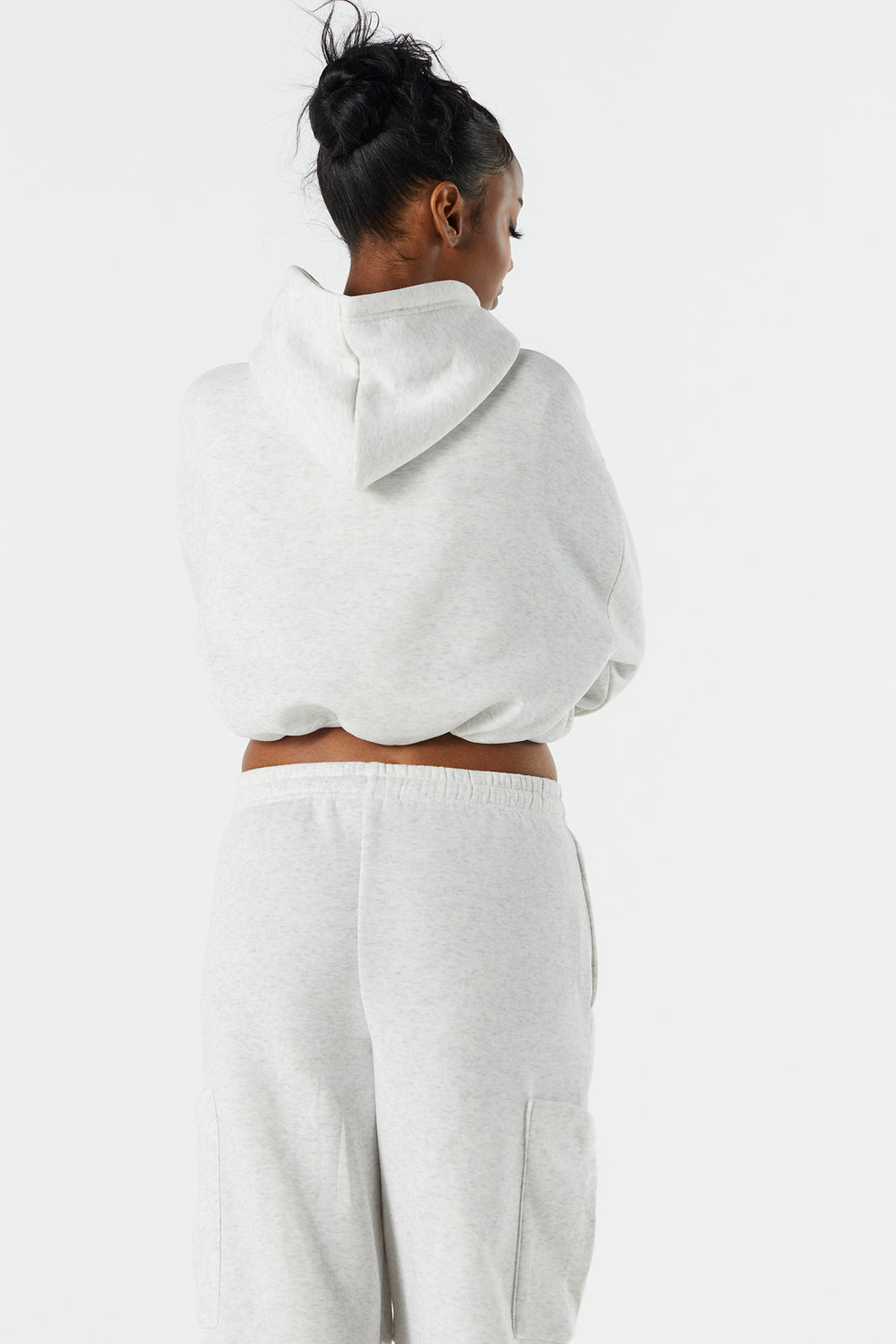 Fleece Cropped Hoodie Fleece Cropped Hoodie 6