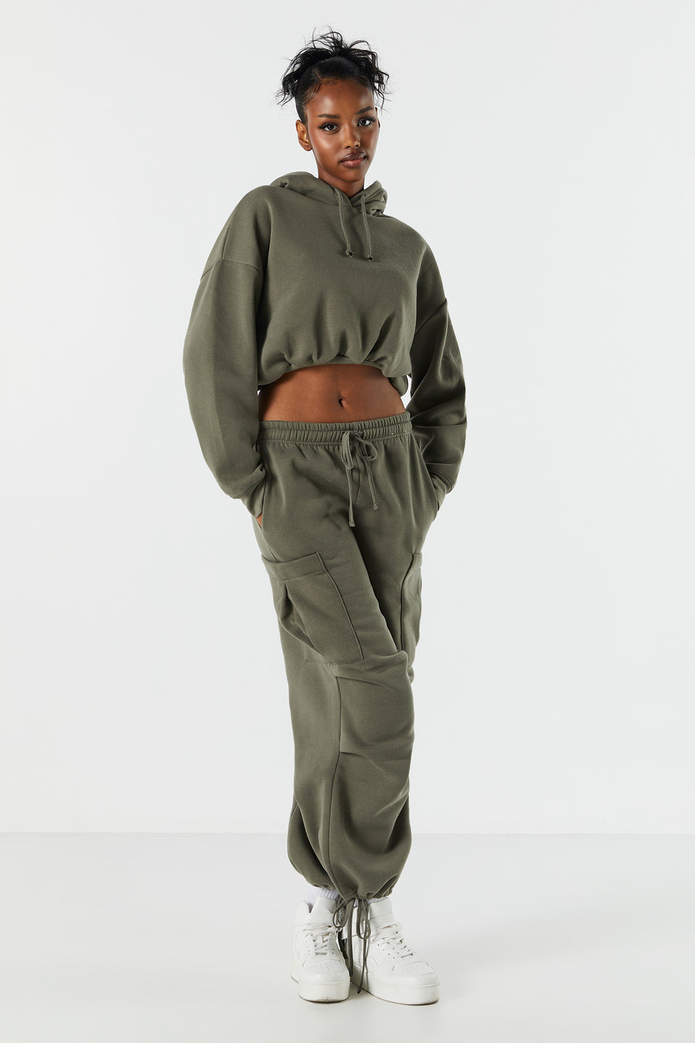 Fleece Cropped Hoodie Fleece Cropped Hoodie 12