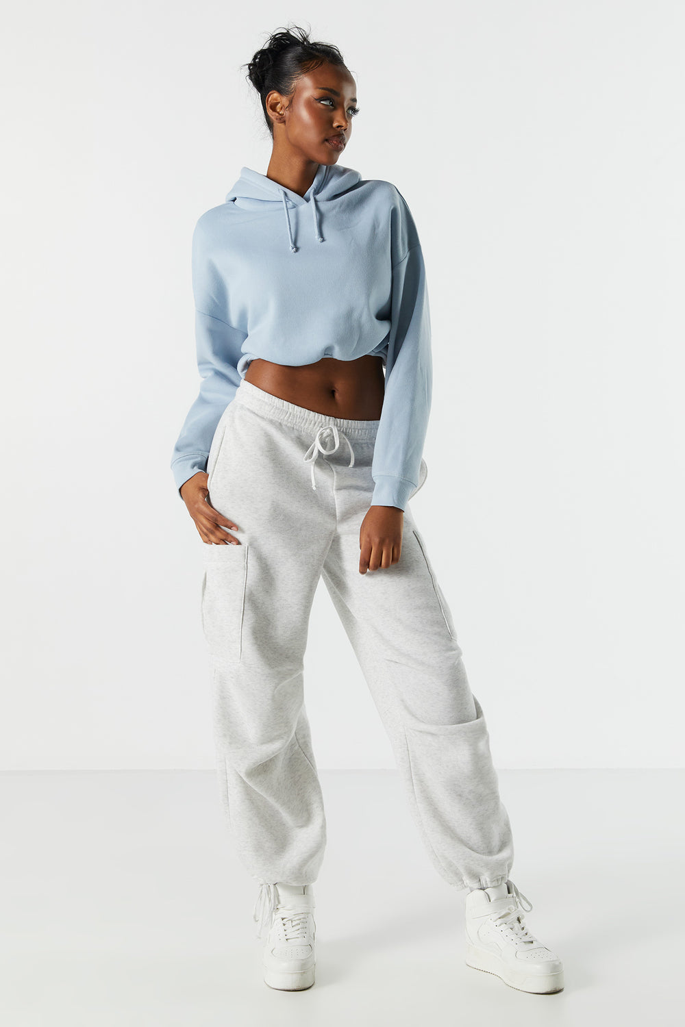Fleece Cropped Hoodie Fleece Cropped Hoodie 15