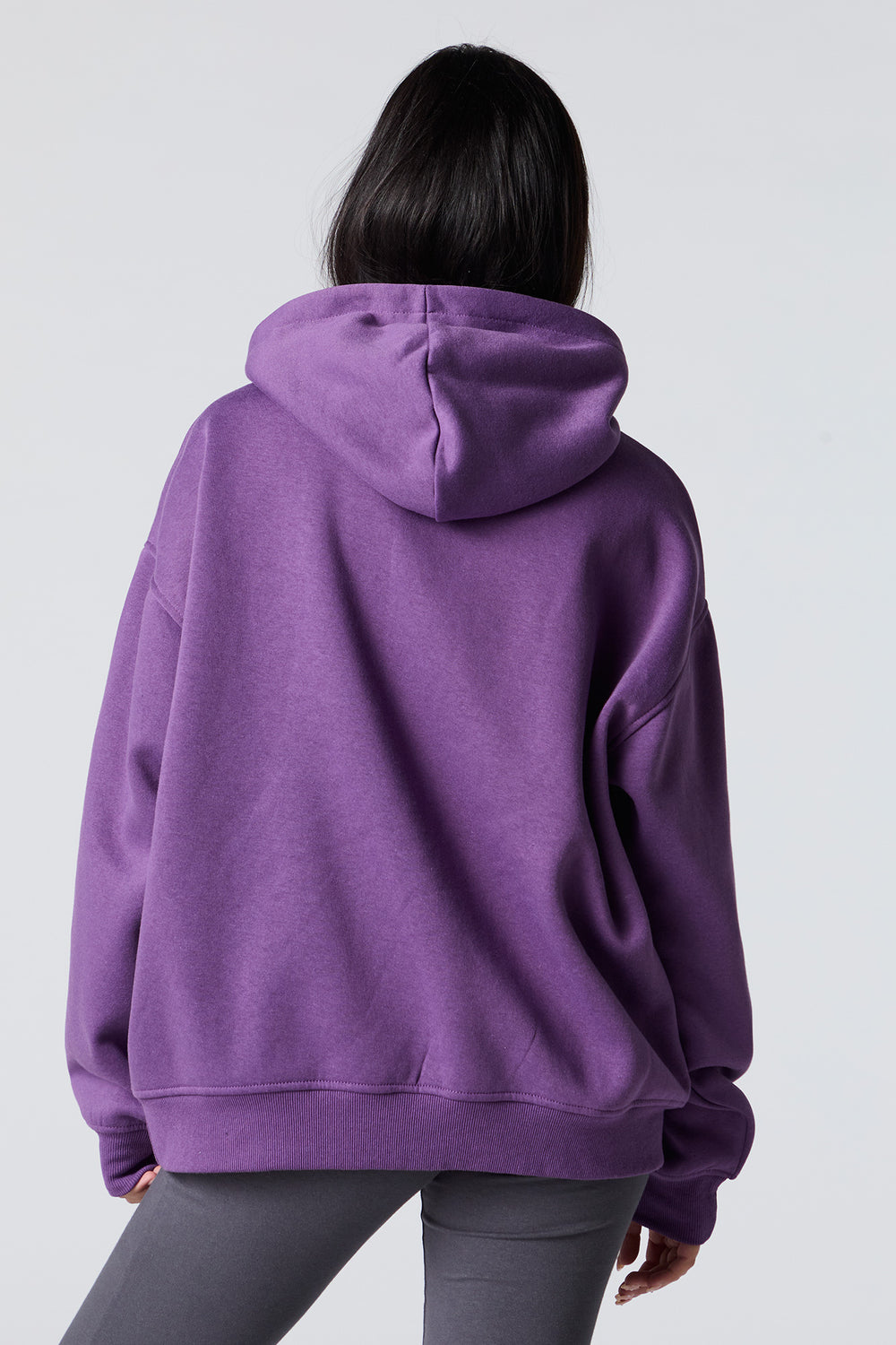 Oversized Solid Fleece Hoodie Oversized Solid Fleece Hoodie 14