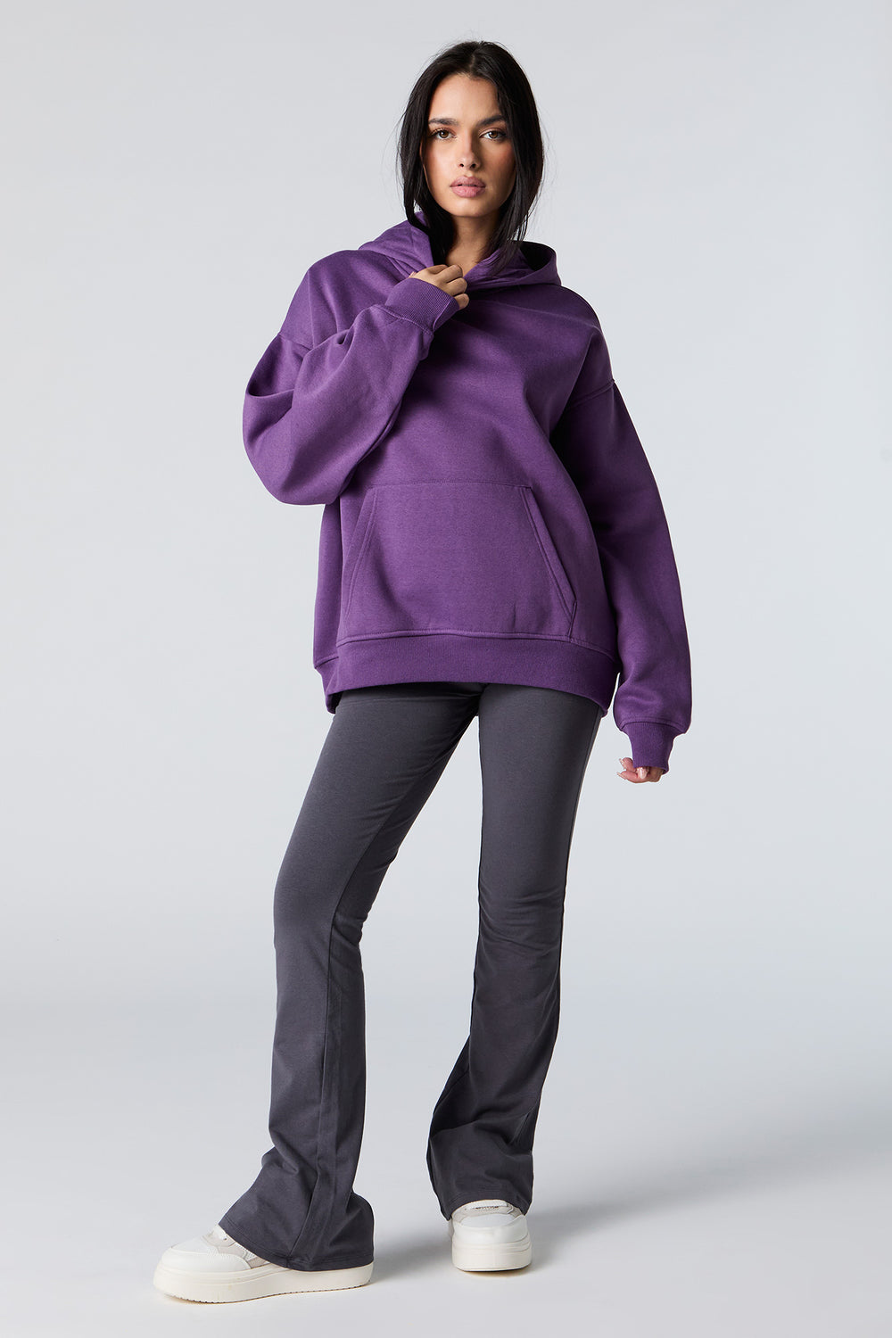 Oversized Solid Fleece Hoodie Oversized Solid Fleece Hoodie 15