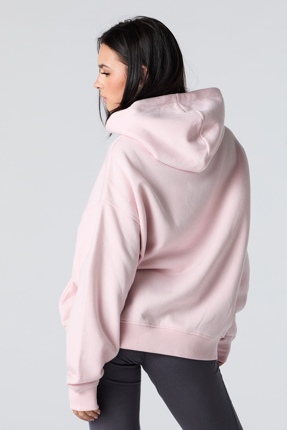 Oversized Solid Fleece Hoodie Oversized Solid Fleece Hoodie 17