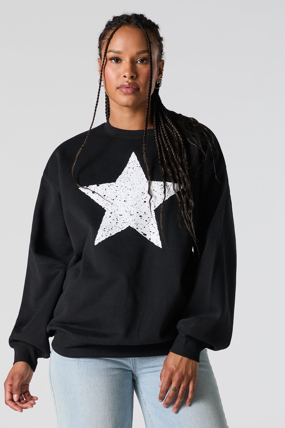 Speckled Star Graphic Sweatshirt