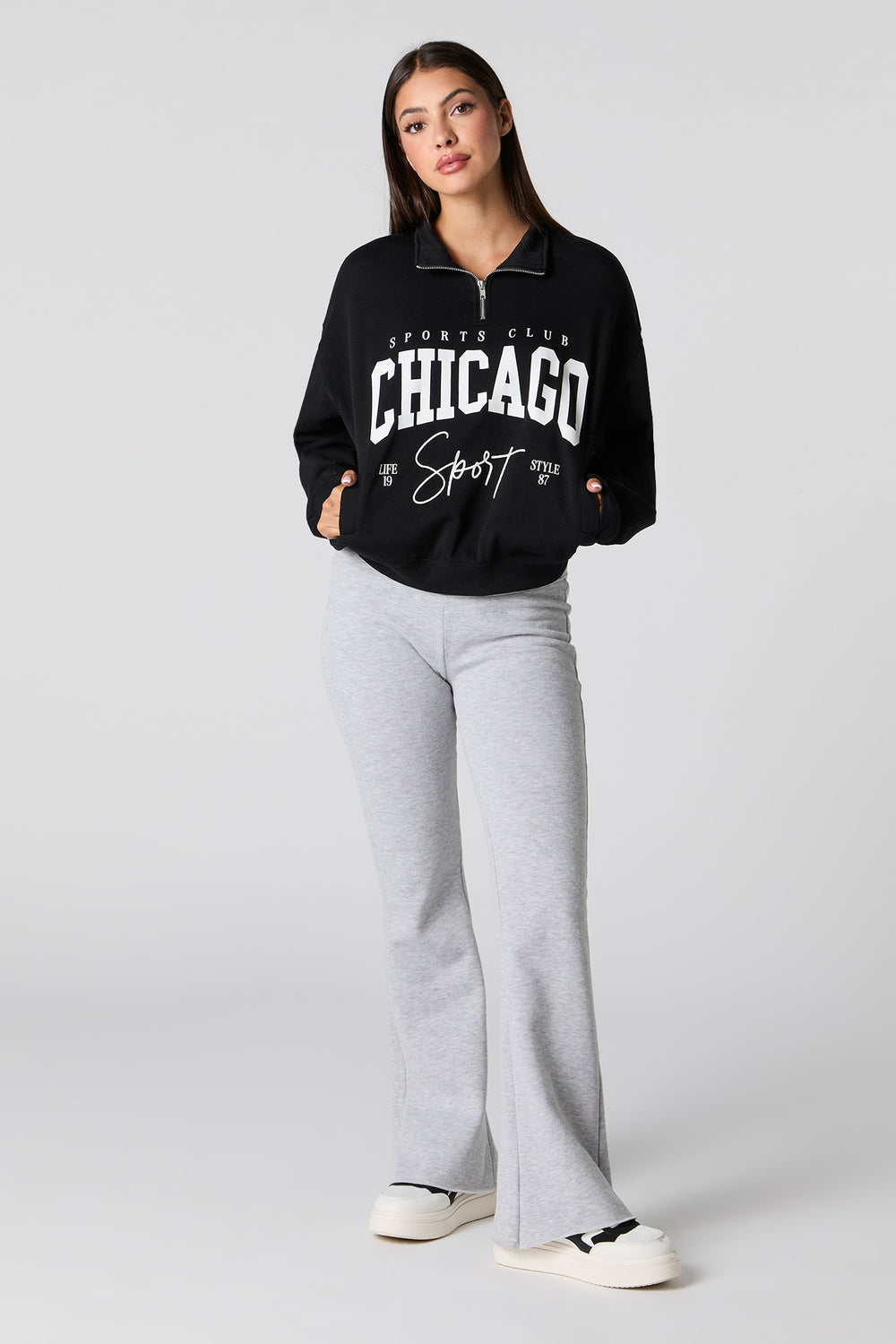 City Graphic Quarter Zip Sweatshirt City Graphic Quarter Zip Sweatshirt 7