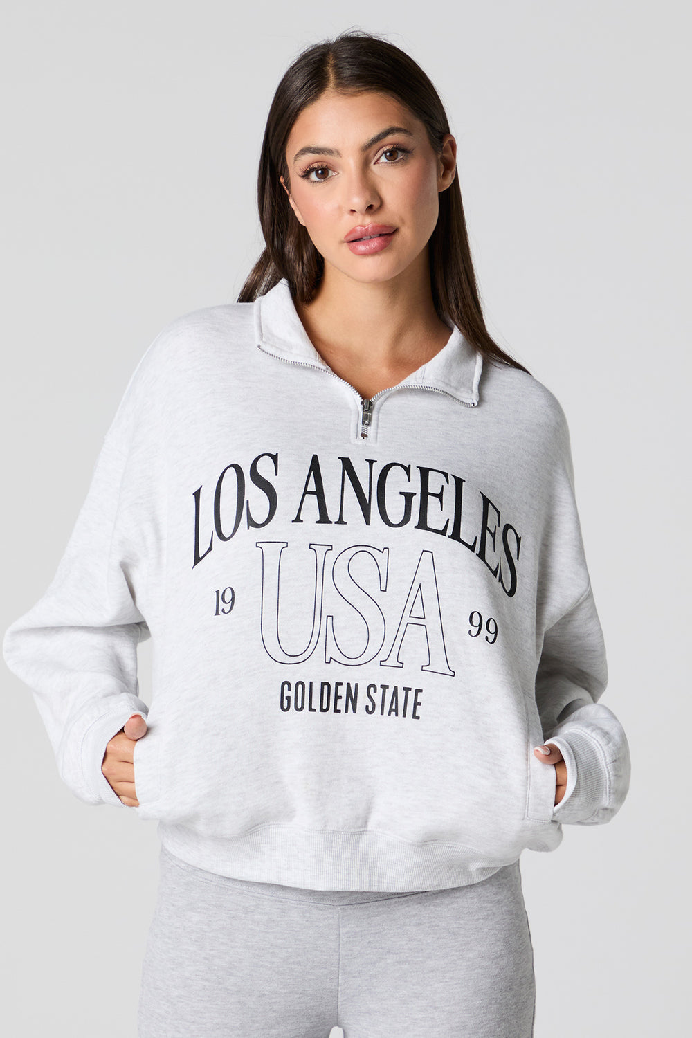 City Graphic Quarter Zip Sweatshirt City Graphic Quarter Zip Sweatshirt 8