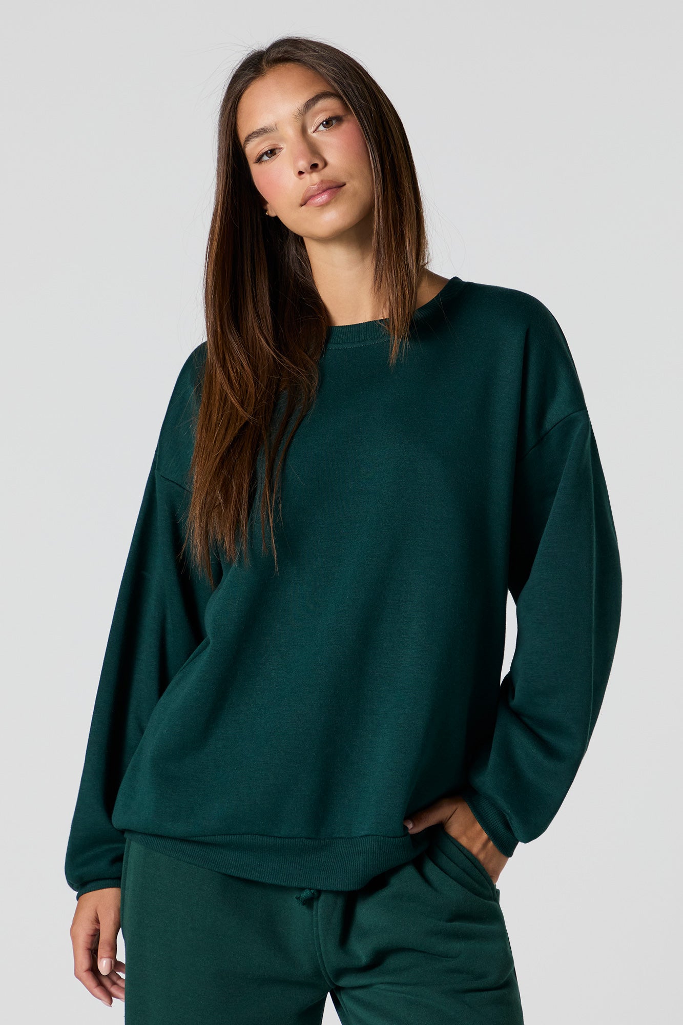 Oversized Soft Fleece Sweatshirt