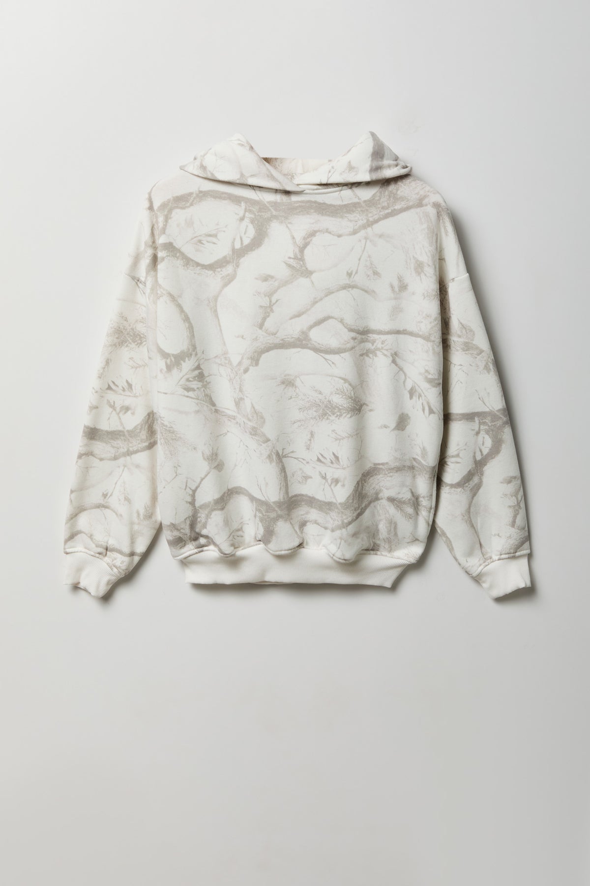 Luxe Fleece Boxy Hoodie - Camouflage