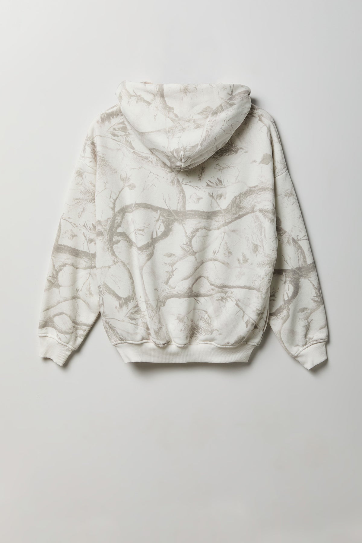 Alt View 2. Luxe Fleece Boxy Hoodie - Camouflage
