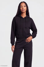Fleece Boxy Zip Hoodie