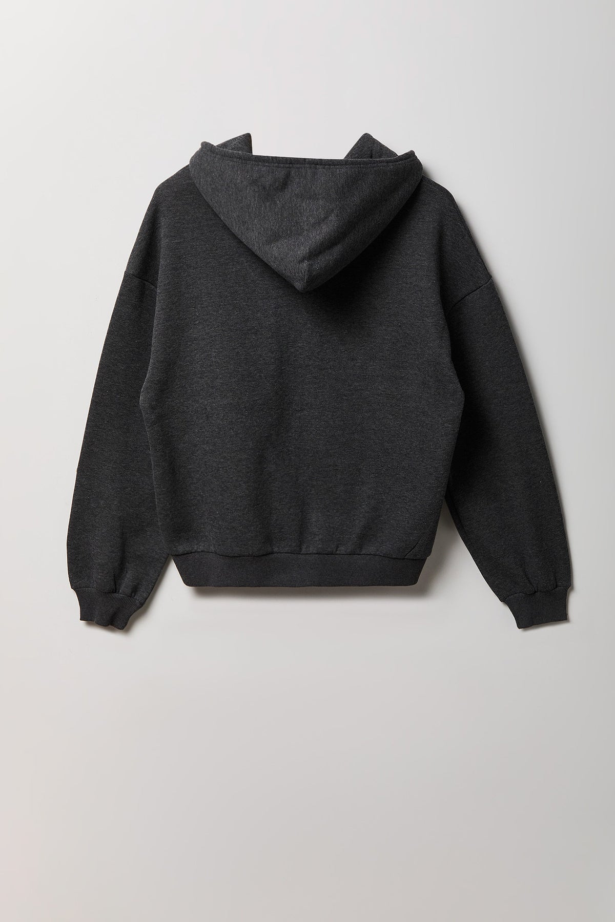 Alt View 4. Fleece Boxy Zip Hoodie - Ivory