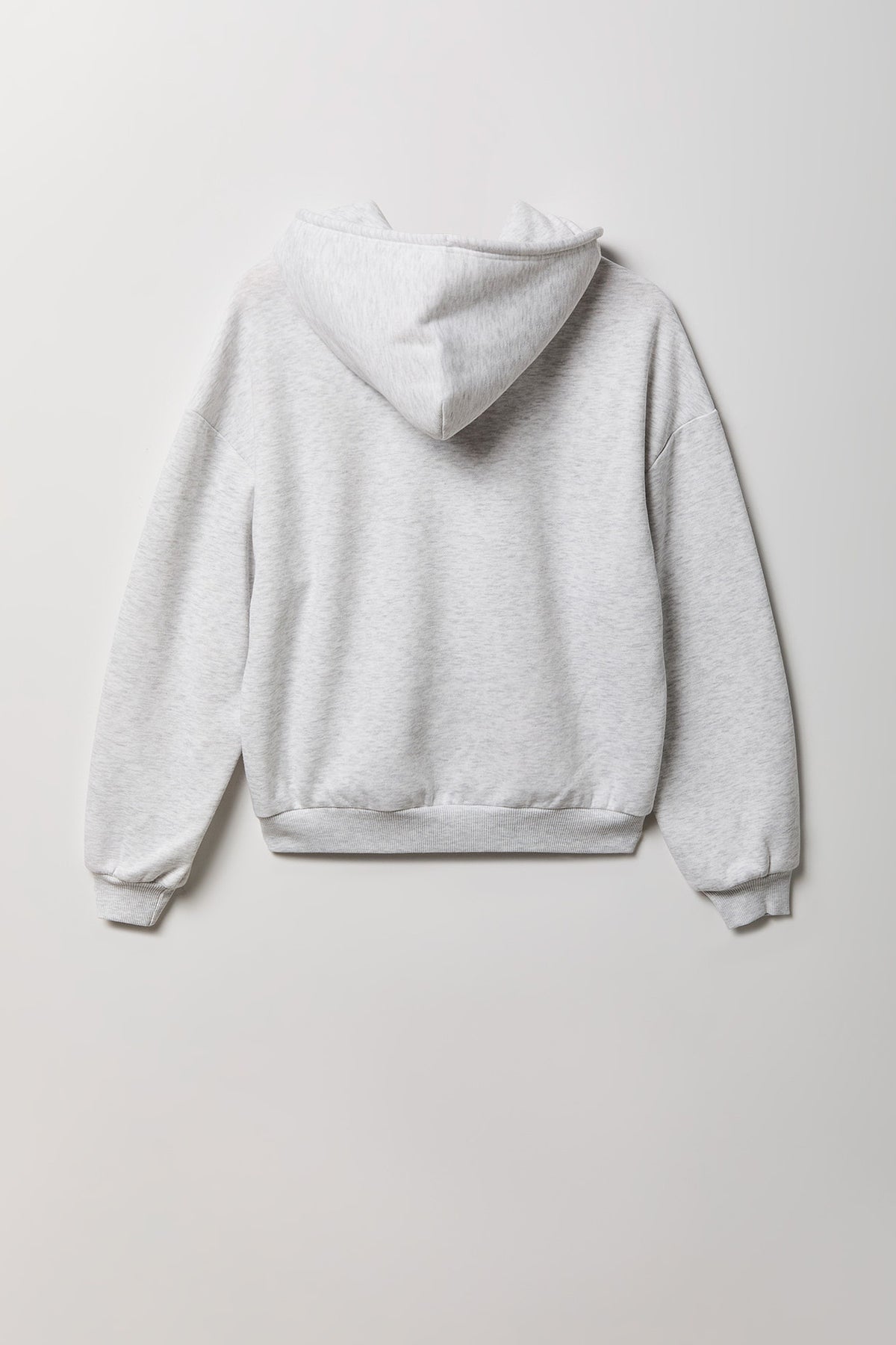 Alt View 6. Fleece Boxy Zip Hoodie - Ivory